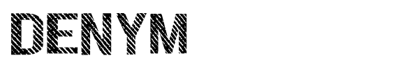 Denym font preview